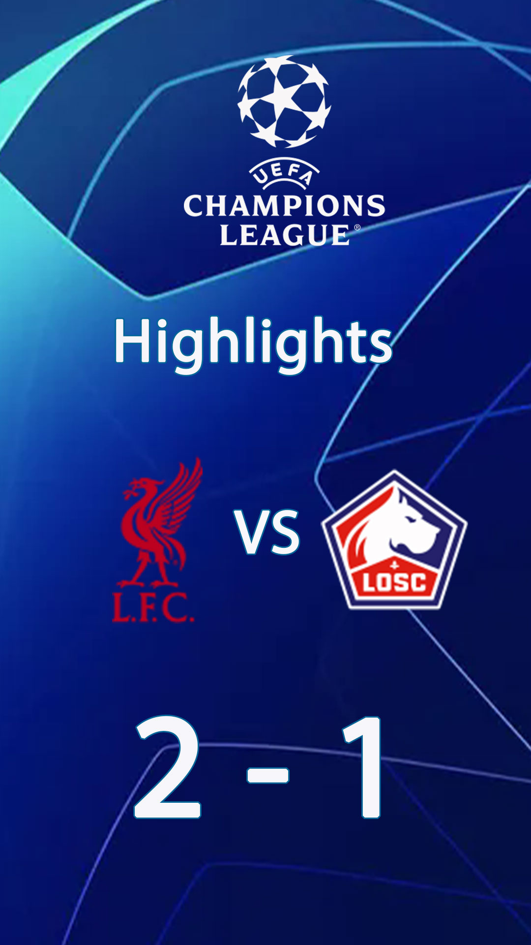 Liverpool 2 - 1 Lille | Highlight Champions League 24/25
