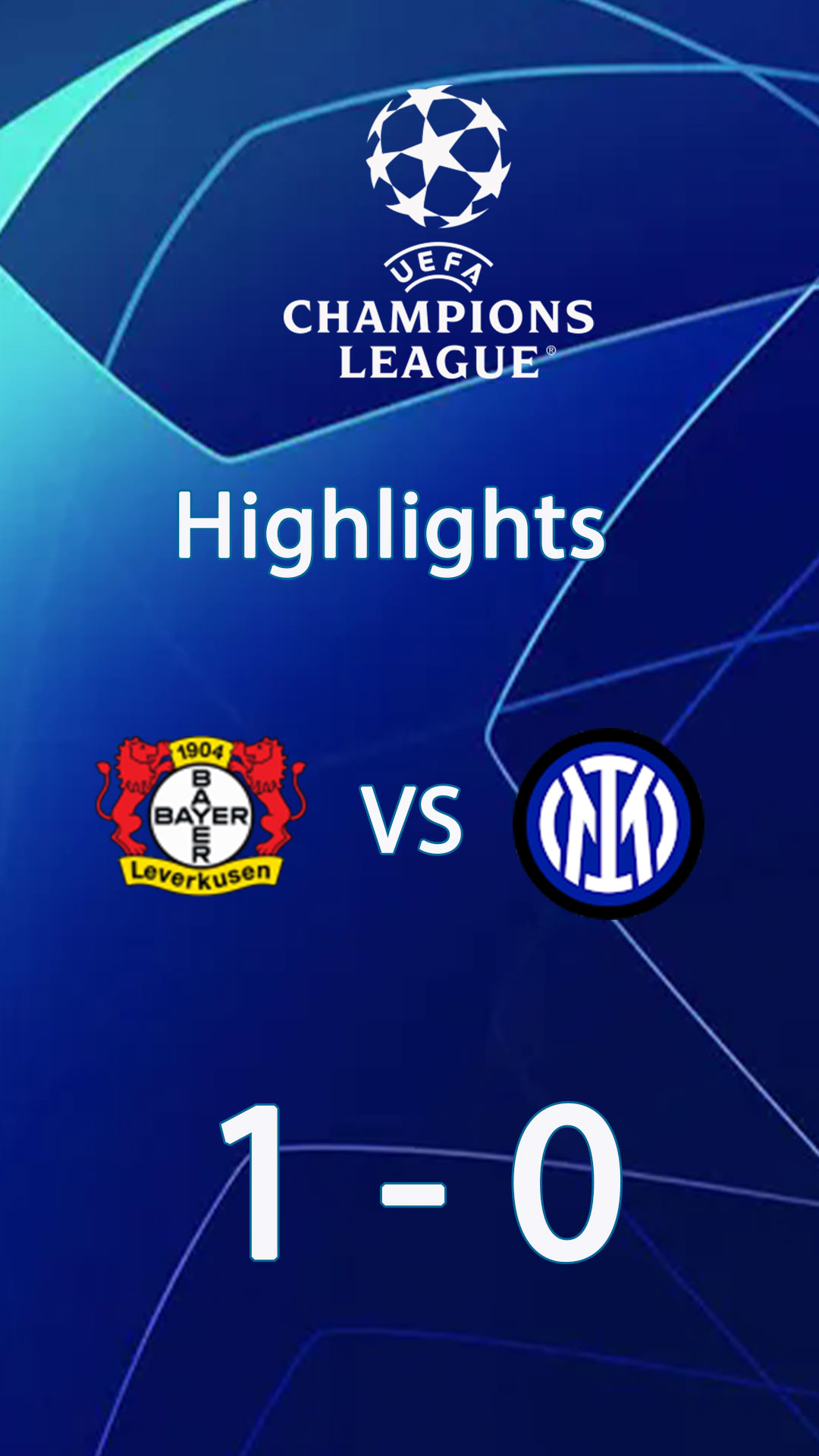 Bayer Leverkusen 1 - 0 Internazionale | Highlight Champions League 24/25